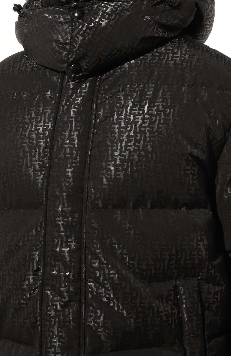 Мужская утепленная куртка DIESEL черного цвета, арт. A10489/0DNAU | Фото 5 (Кросс-КТ: Куртка; Рукава: Длинные; Материал внешний: Синтетический материал; Мужское Кросс-КТ: утепленные куртки; Материал сплава: Проставлено; Материал подклада: Синтетический материал; Драгоценные камни: Проставлено; Длина (верхняя одежда): Короткие; Стили: Кэжуэл)