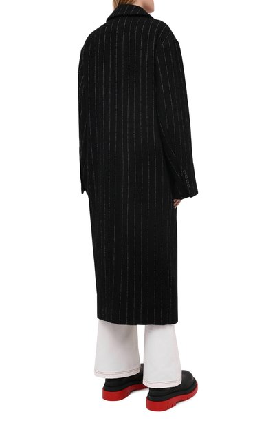 Пальто из льна и шерсти ANN DEMEULEMEESTER, арт. 2002-1114-P-185-099, фото 4