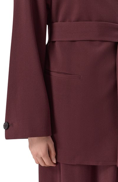 Жакет из шерсти и шелка KITON бордового цвета по цене 533000 руб., арт. D60514K0512I, фото 5 Жакет из шерсти и шелка KITON, арт. D60514K0512I, фото 5
