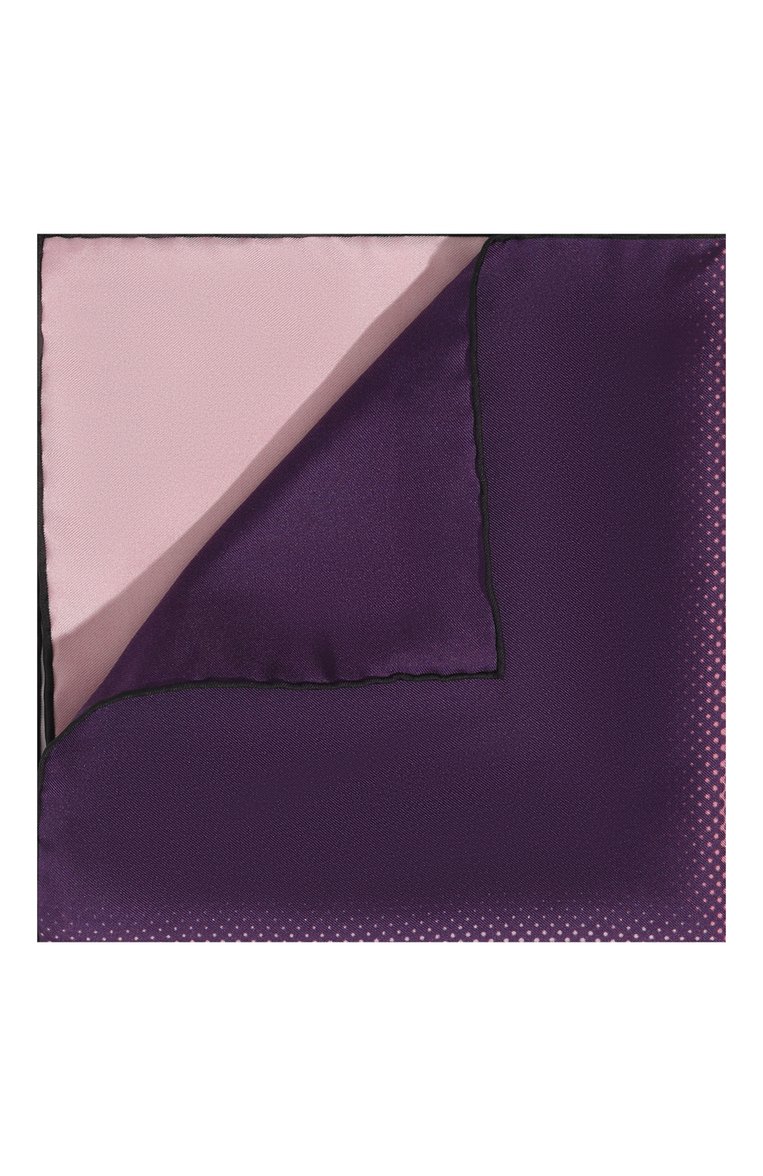 Мужской шелковый платок LANVIN фиолетового цвета, арт. 3853/HANDKERCHIEF | Фото 1 (Материал: Текстиль, Шелк; Нос: Не проставлено; Материал сплава: Проставлено)