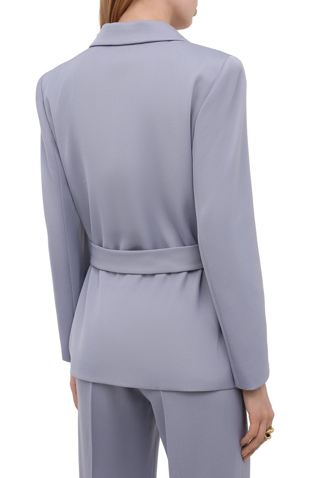 Шерстяной жакет GIORGIO ARMANI голубого цвета по цене 226500 руб., арт. 1WHGG0N0/T02N4, фото 4 Шерстяной жакет GIORGIO ARMANI, арт. 1WHGG0N0/T02N4, фото 4
