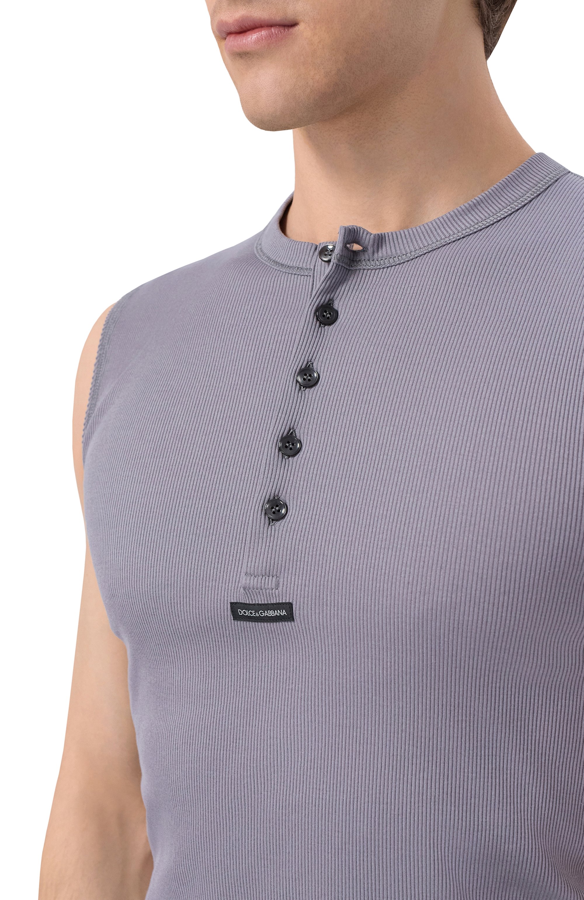 Хлопковая майка DOLCE & GABBANA, арт. G8T09T/FU7AV, фото 5