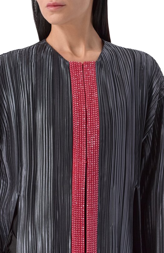 Жакет с отделкой стразами Giorgio Armani GW002505/AF24543 Серый  GW002505/AF24543 Фото 5