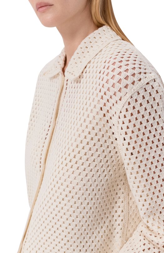 Хлопковый кардиган 12 STOREEZ 136942 Бежевый  136942 Фото 5