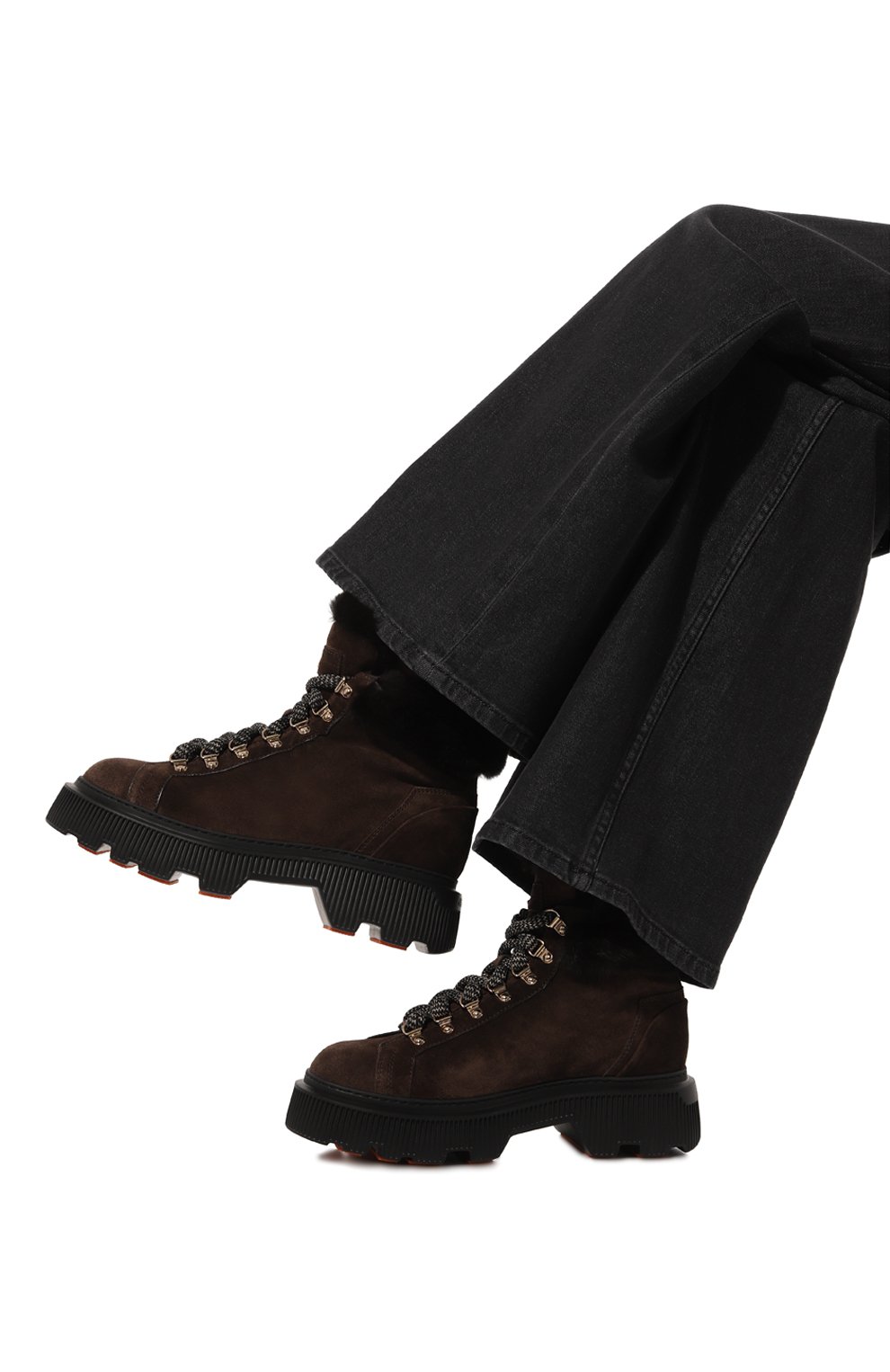 Замшевые ботинки SANTONI, арт. WTHG71316GA2AHSY, фото 3