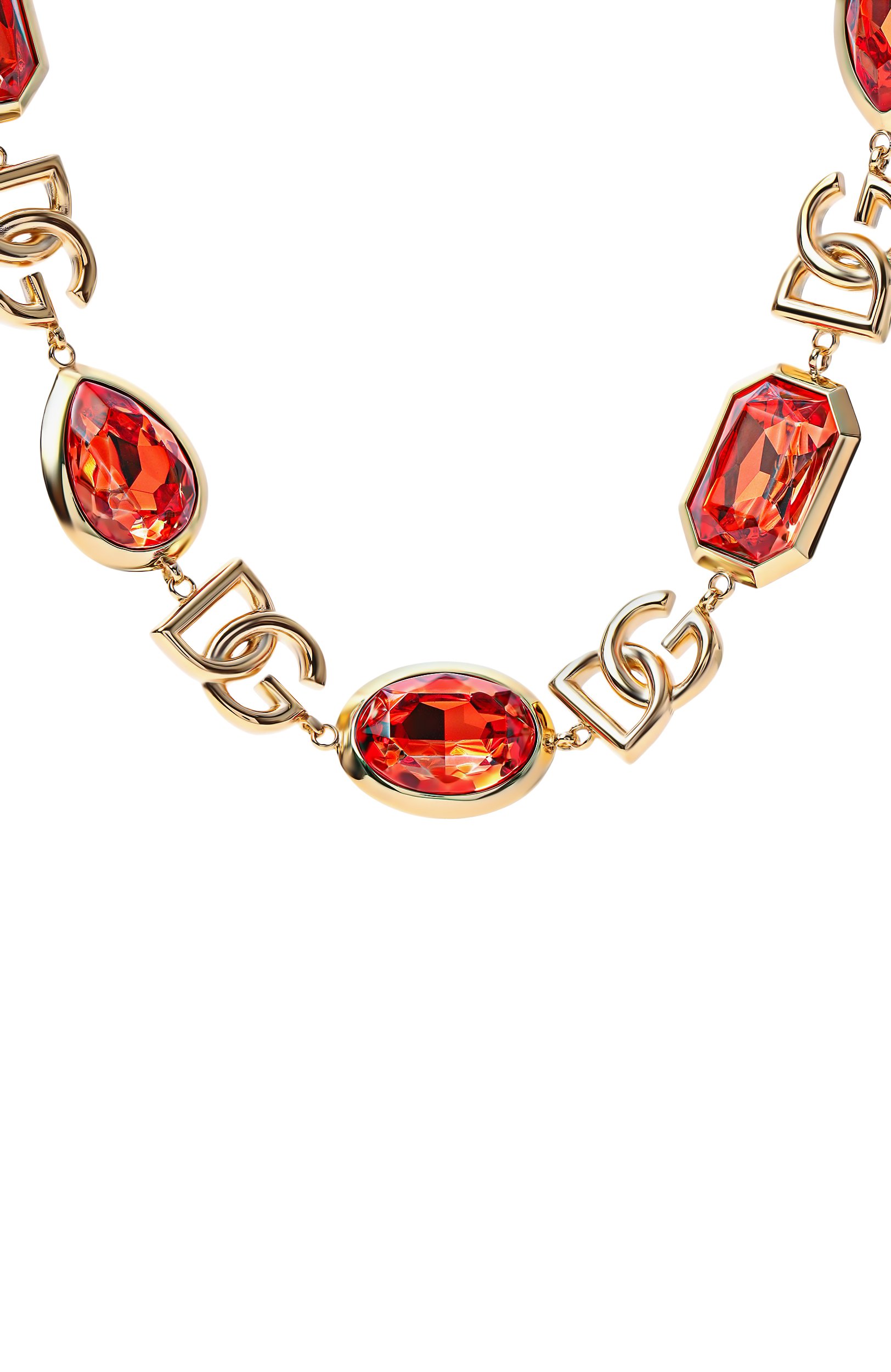 Колье DOLCE & GABBANA красного цвета по цене 256000 руб., арт. WNR6M5/W1111, фото 3 Колье DOLCE & GABBANA, арт. WNR6M5/W1111, фото 3