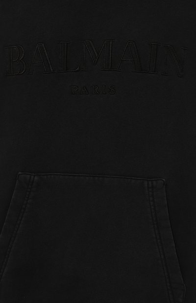 Хлопковое худи BALMAIN, арт. DH1JT216/BC72, фото 5