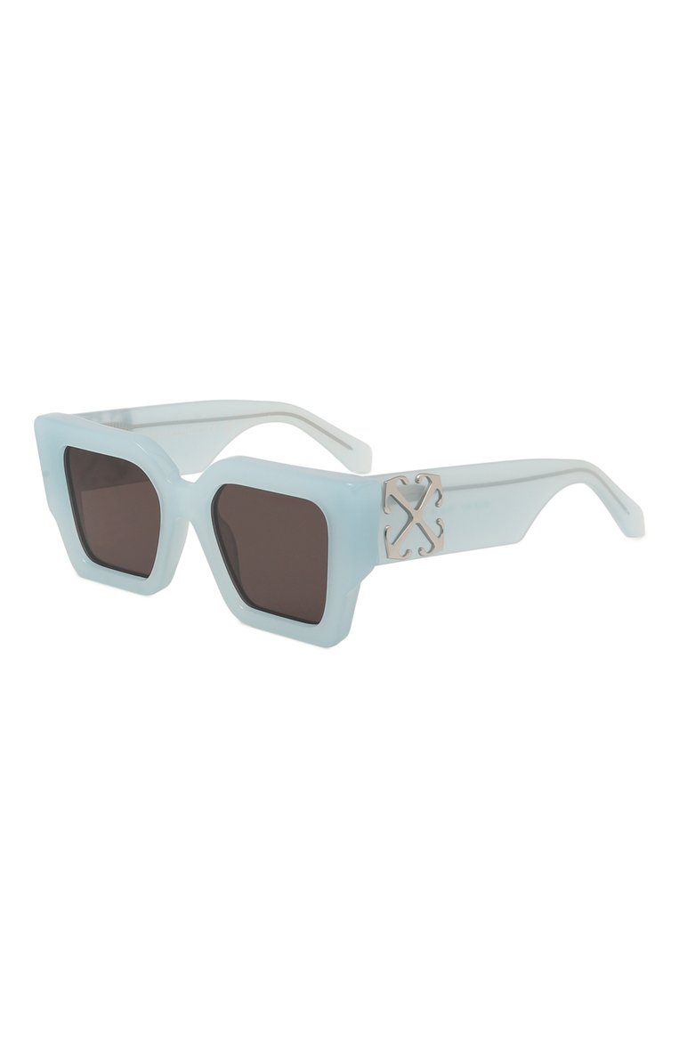 Женские солнцезащитные очки OFF-WHITE голубого цвета, арт. 0ERI128/4007 | Фото 1 (Региональные ограничения белый список (Axapta Mercury): Не проставлено; Нос: Не проставлено; Тип очков: С/з; Кросс-КТ: С/з-унисекс; Материал: Пластик; Очки форма: Квадратные; Оптика Гендер: оптика-унисекс)