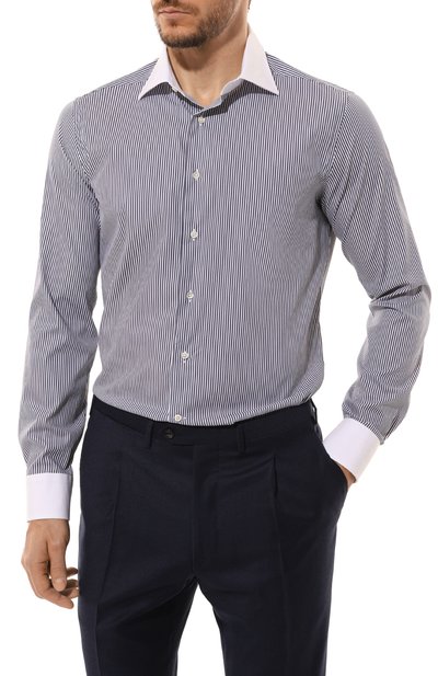 Хлопковая сорочка CANALI, арт. CCLX018WH/GD03294, фото 3