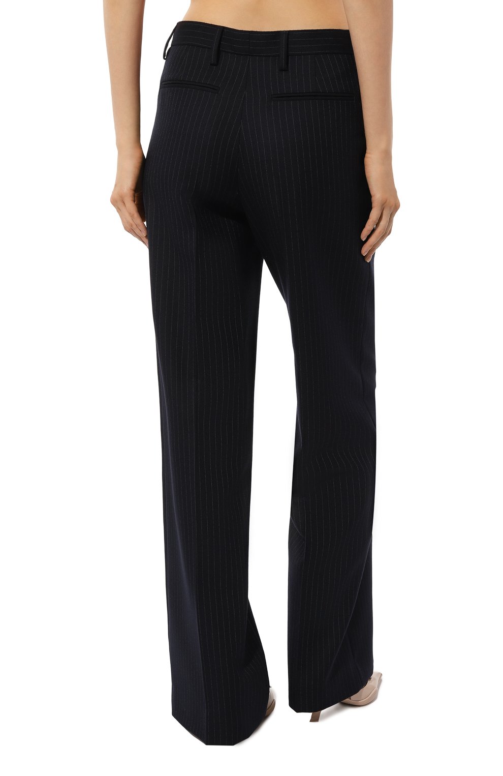 Шерстяные брюки PRADA синего цвета по цене 120000 руб., арт. P290EG-1ZJ7-F0124-212, фото 4 Шерстяные брюки PRADA, арт. P290EG-1ZJ7-F0124-212, фото 4