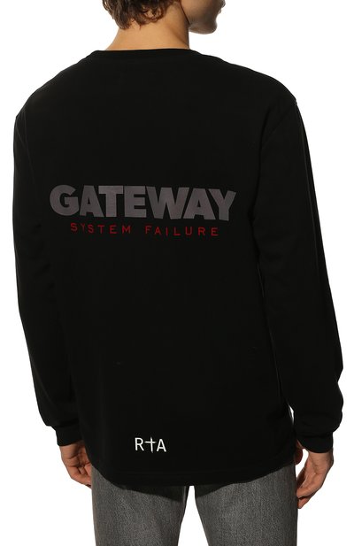 Хлопковый лонгслив RTA, арт. MS22-A832-0049BGATE, фото 4