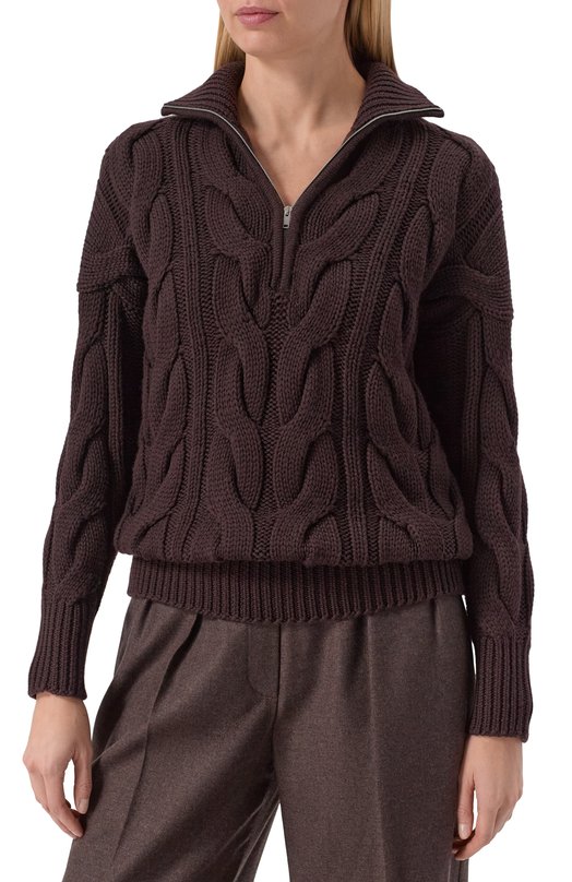 Шерстяной свитер MVST M25.1MW.K012/ATENE Коричневый  M25.1MW.K012/ATENE Фото 3