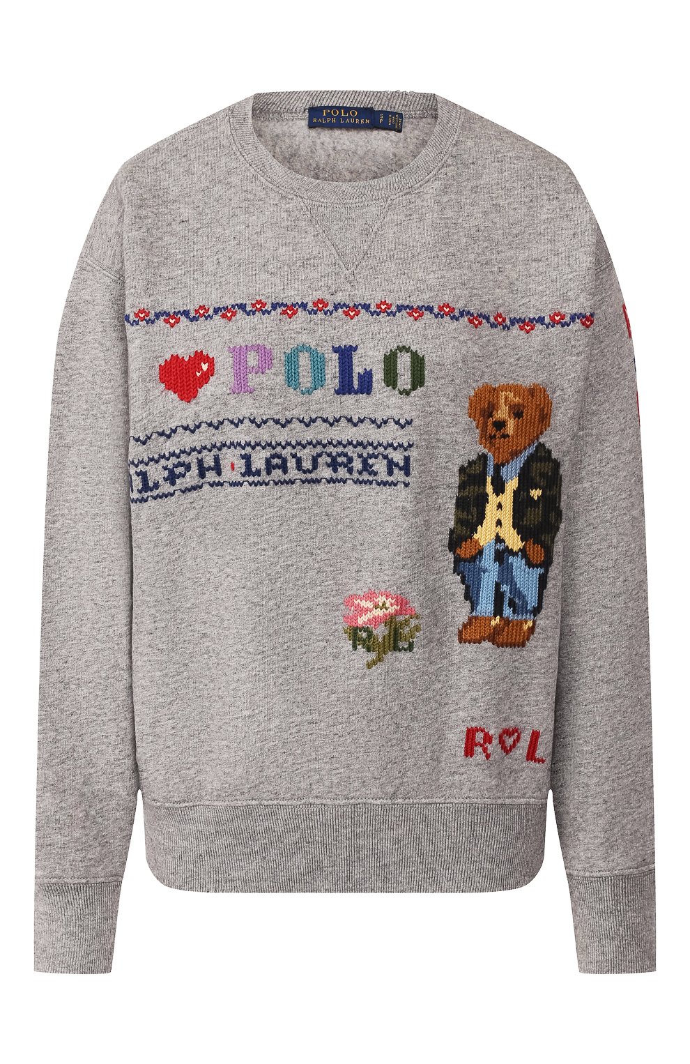 Хлопковый свитшот POLO RALPH LAUREN серого цвета по цене 15650 руб., арт. 211764907, фото 1 Хлопковый свитшот POLO RALPH LAUREN, арт. 211764907, фото 1