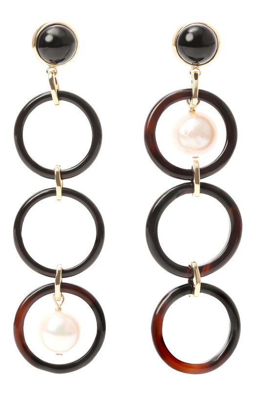 Серьги VieN 2526-349 Чёрный 2526-349