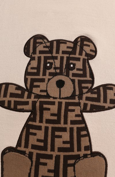 Хлопковый плед FENDI бежевого цвета по цене 62500 руб., арт. BUJ139/A3TE, фото 2 Хлопковый плед FENDI, арт. BUJ139/A3TE, фото 2