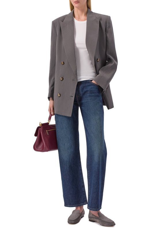 Шелковый жакет Giorgio Armani GW002955/TE13824 Серый  GW002955/TE13824 Фото 2