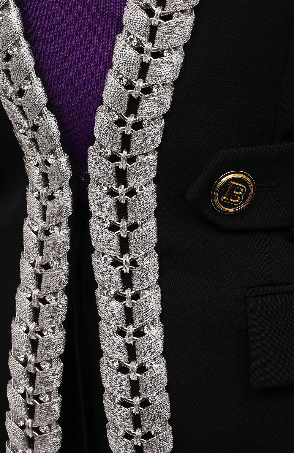 Шерстяной жакет BALMAIN, арт. WF0SI151/P100, фото 5