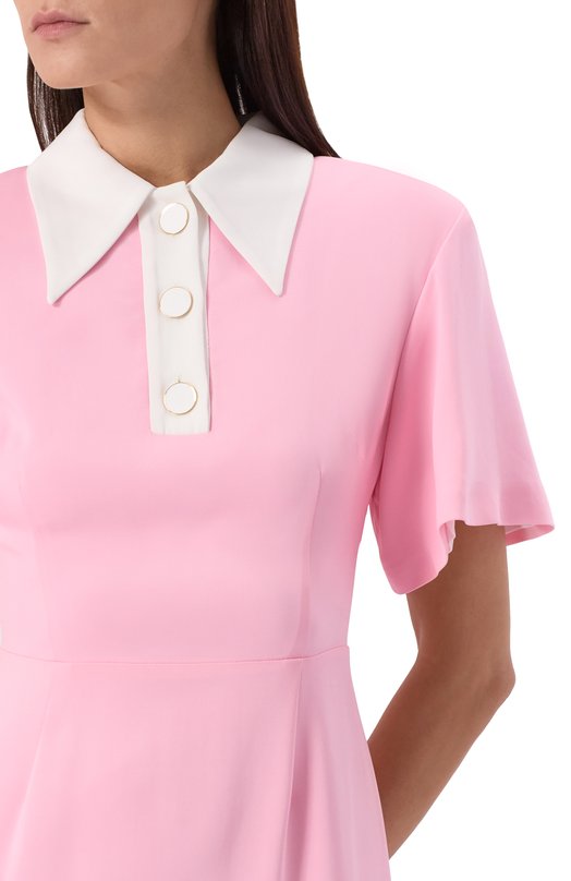 Платье из вискозы ROWEN ROSE DRS_RR271_L Розовый  DRS_RR271_L Фото 5