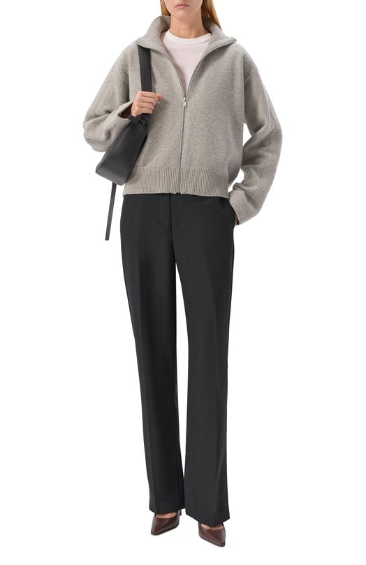 Кардиган из шерсти и хлопка Jil Sander J02HP0035/J14804 Серый  J02HP0035/J14804 Фото 2