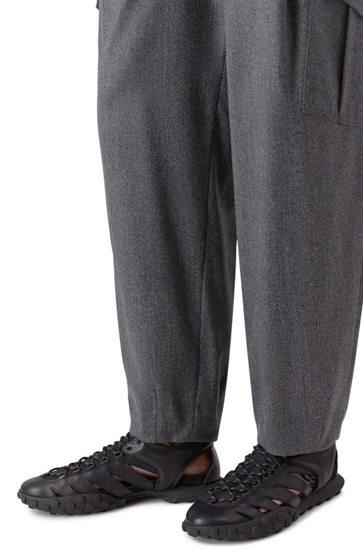 Кожаные кроссовки Moon Jil Sander J33WS0048/P7580 Чёрный  J33WS0048/P7580 Фото 3