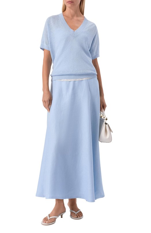 Льняная юбка MVST M26.2PW.S900/T30 Голубой  M26.2PW.S900/T30 Фото 2