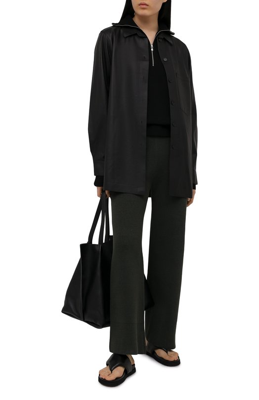 Хлопковые брюки Joseph Зелёный, фото 2