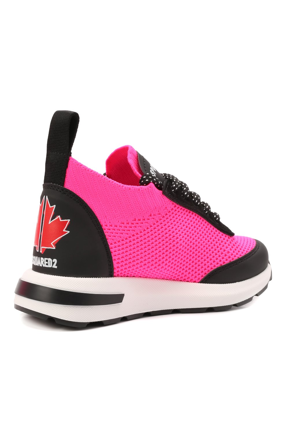 Текстильные кроссовки DSQUARED2 розового цвета по цене 32050 руб., арт. 70637/SCUBA/T0MAIA/CR0STA/18-27, фото 3 Текстильные кроссовки DSQUARED2, арт. 70637/SCUBA/T0MAIA/CR0STA/18-27, фото 3