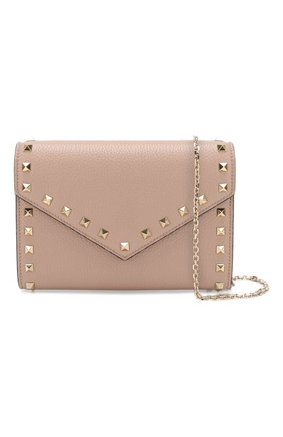 Кожаный кошелек на цепочке VALENTINO бежевого цвета по цене 129500 руб., арт. TW2P0Q48/VSH, фото 5 Кожаный кошелек на цепочке VALENTINO, арт. TW2P0Q48/VSH, фото 5