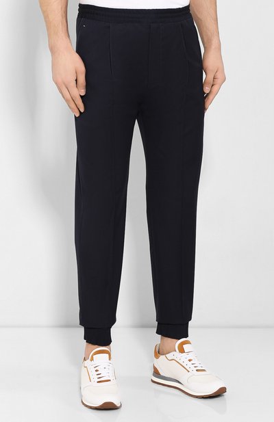 Шерстяные джоггеры BERLUTI темно-синего цвета по цене 78300 руб., арт. R17TCU60-002, фото 3 Шерстяные джоггеры BERLUTI, арт. R17TCU60-002, фото 3