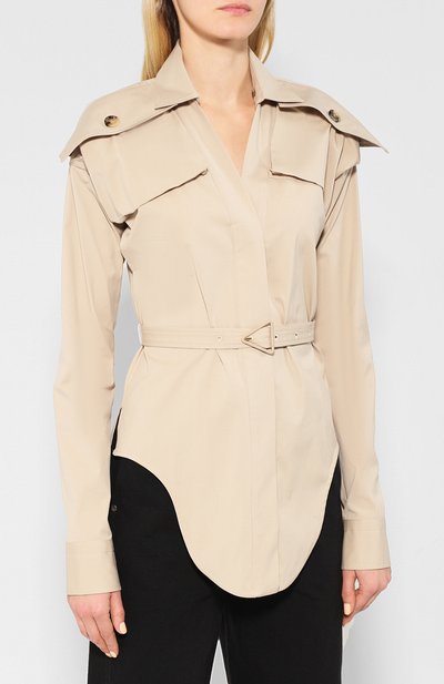 Хлопковая блузка BOTTEGA VENETA, арт. 606440/VKIX0, фото 3