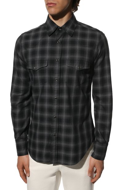 Хлопковая рубашка TOM FORD, арт. 8FT270/94MEKI, фото 3