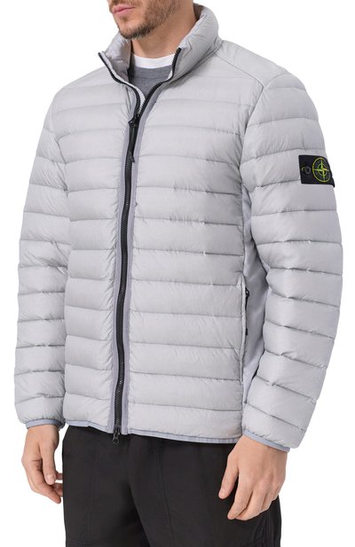 Пуховая куртка STONE ISLAND светло-серого цвета по цене 92650 руб., арт. K1S154100429-S0024, фото 3 Пуховая куртка STONE ISLAND, арт. K1S154100429-S0024, фото 3