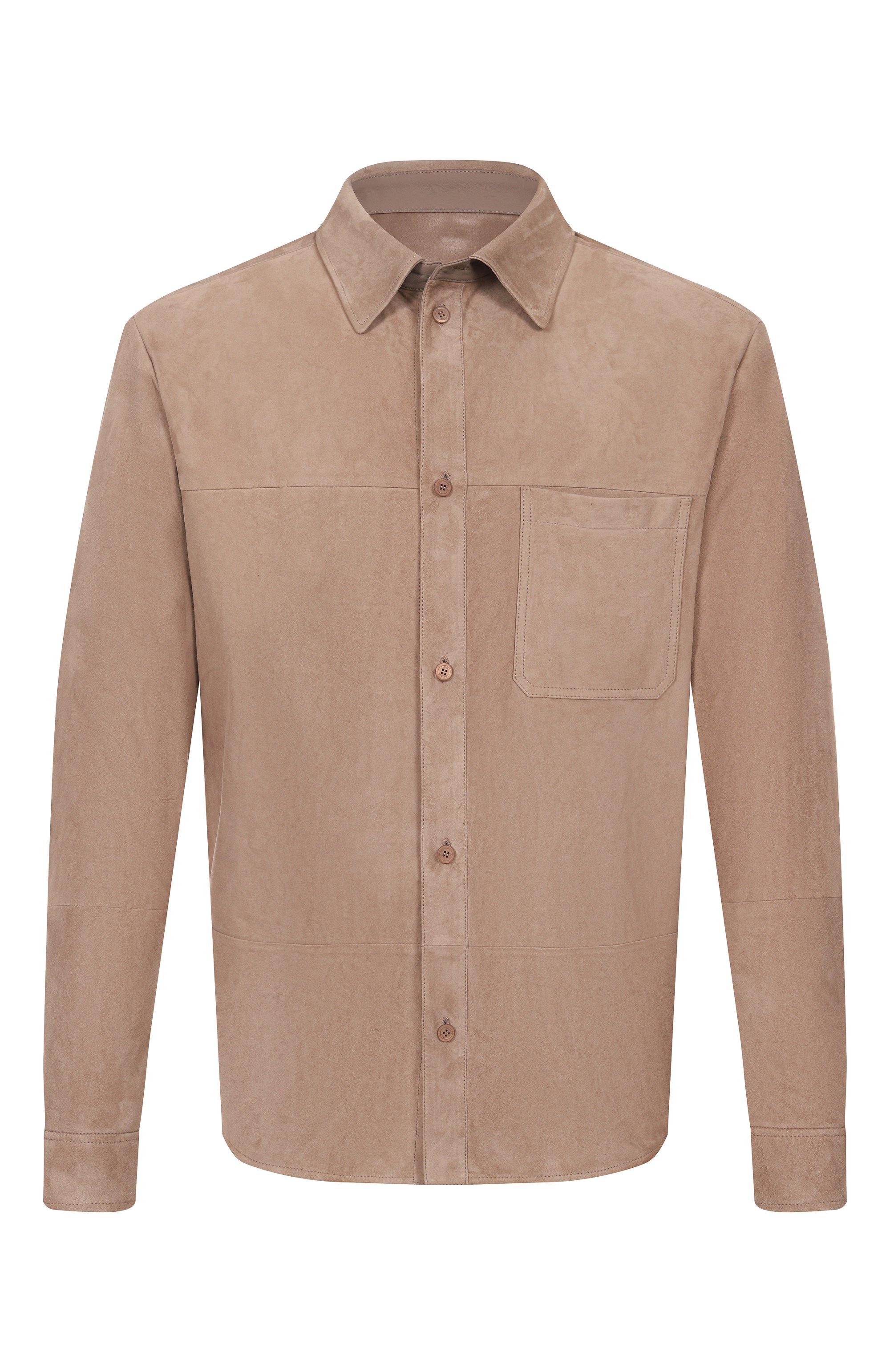 Замшевая куртка-рубашка STEFANO RICCI бежевого цвета по цене 759000 руб., арт. M7J5100281/SUESN4, фото 1 Замшевая куртка-рубашка STEFANO RICCI, арт. M7J5100281/SUESN4, фото 1