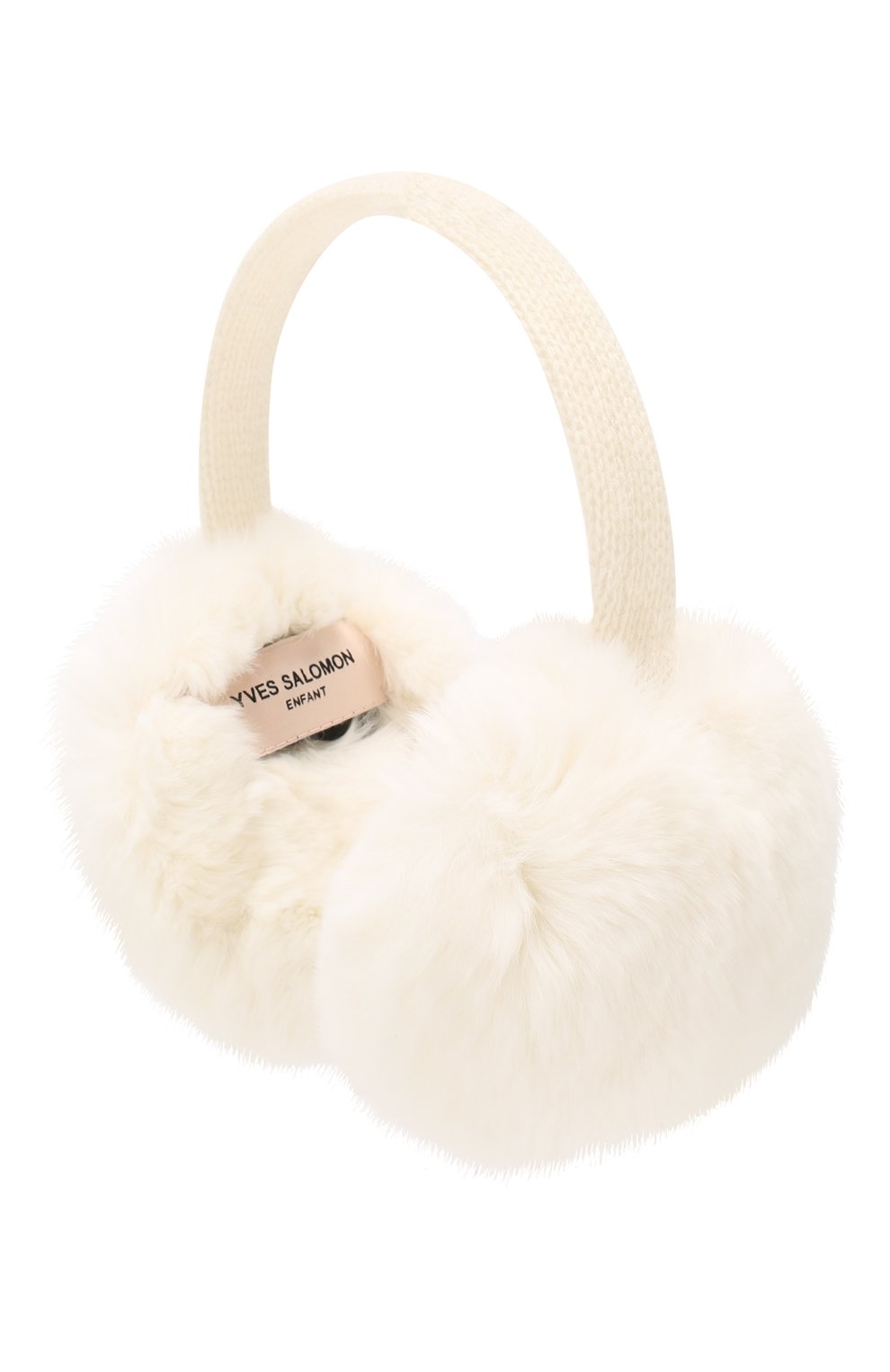 Шерстяные наушники с меховой отделкой YVES SALOMON ENFANT, арт. 20WEA310XXREXW, фото 2