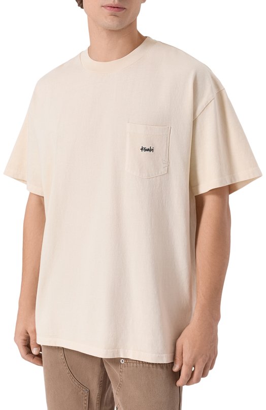 Хлопковая футболка Ksubi MPF25TE008 Бежевый  MPF25TE008 Фото 3