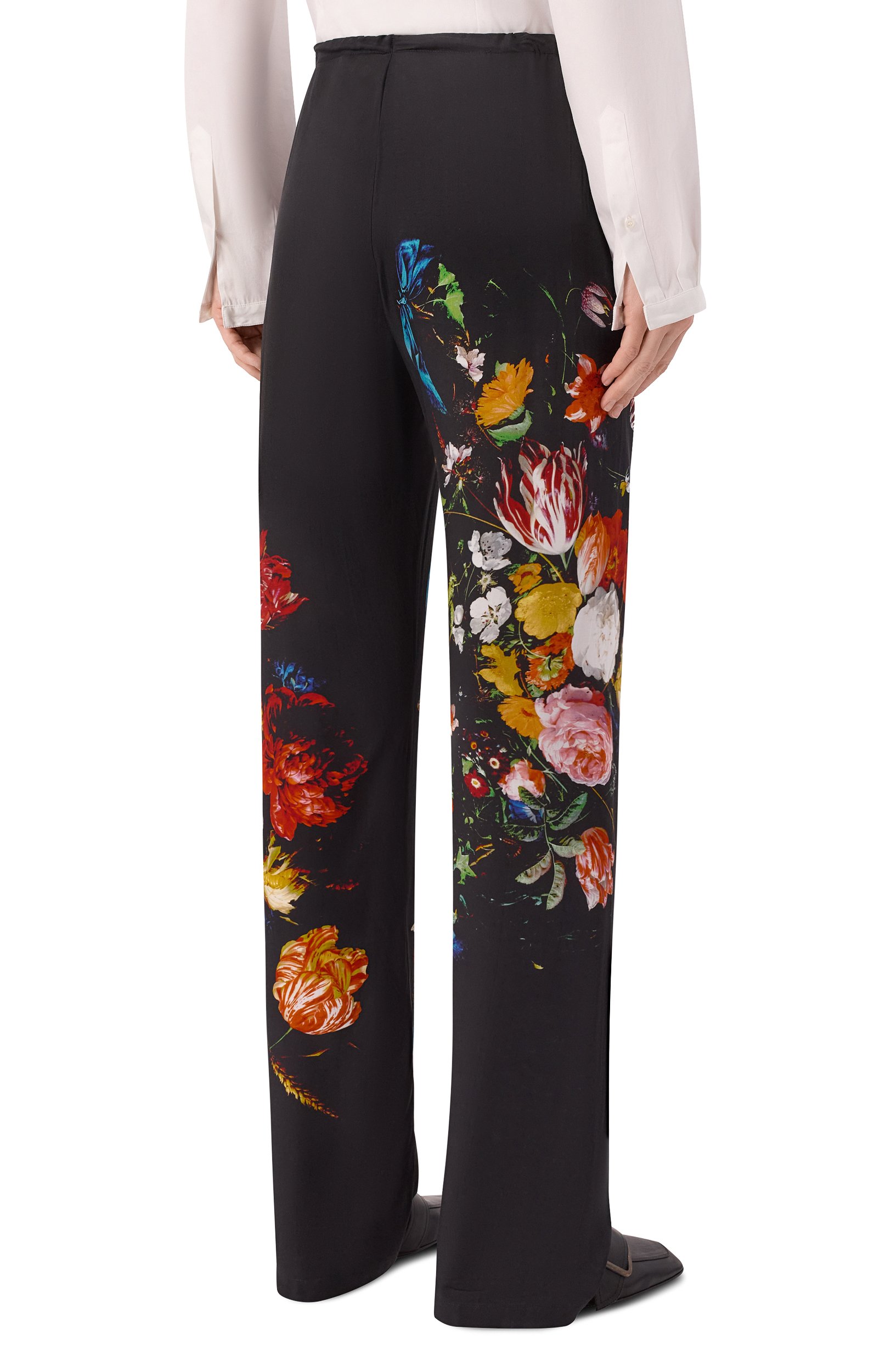 Брюки из вискозы DRIES VAN NOTEN черного цвета по цене 79550 руб., арт. 010901/4087, фото 4 Брюки из вискозы DRIES VAN NOTEN, арт. 010901/4087, фото 4