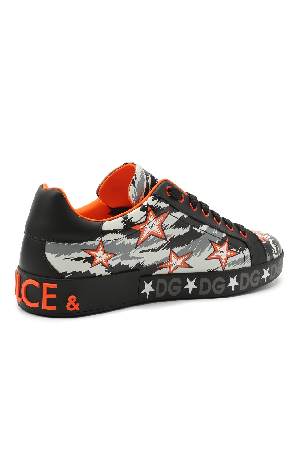 Кожаные кеды portofino DOLCE & GABBANA, арт. CS1772/AX909, фото 4