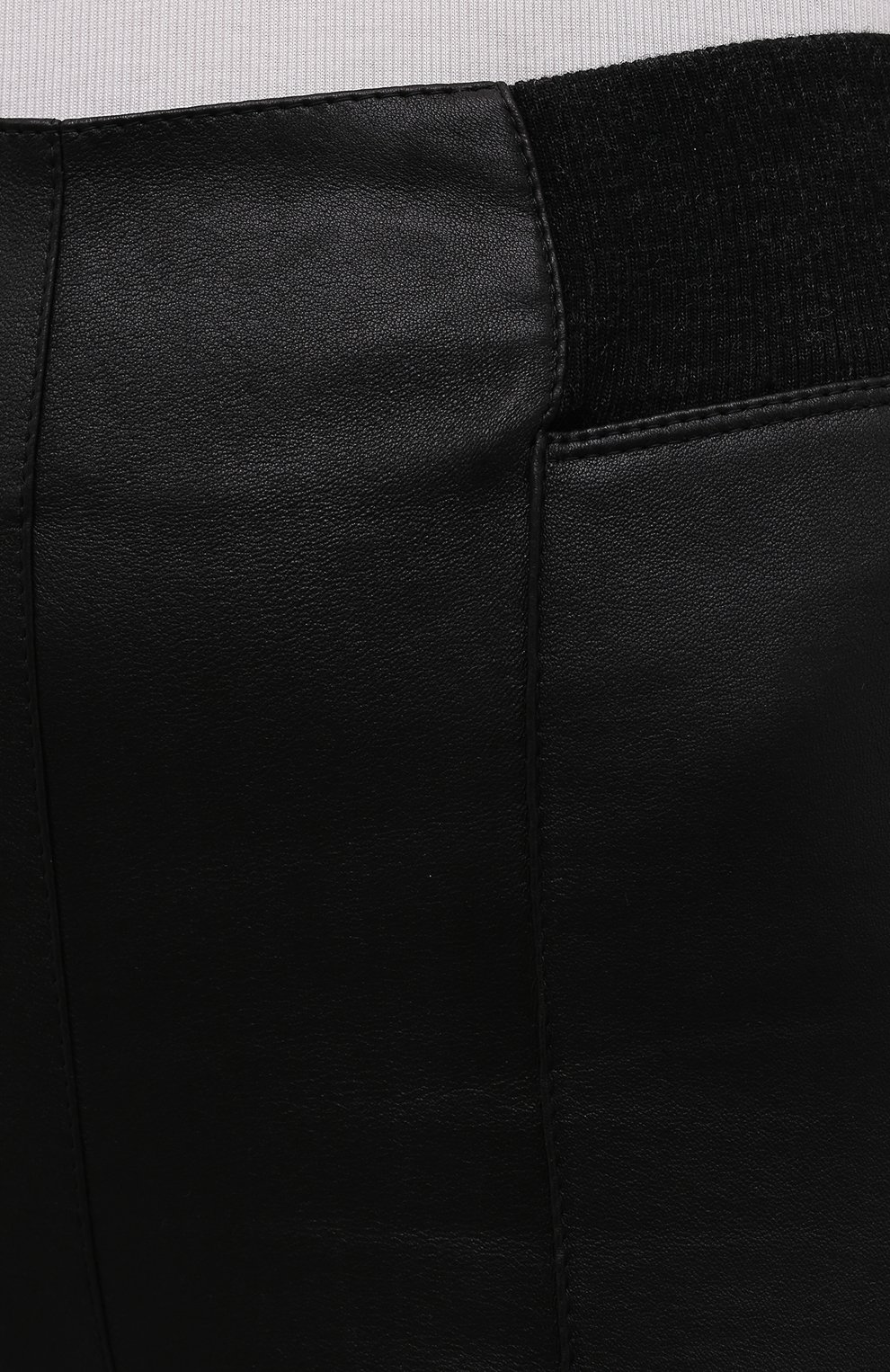 Кожаные легинсы BRUNELLO CUCINELLI черного цвета по цене 299500 руб., арт. MPV32P7758, фото 5 Кожаные легинсы BRUNELLO CUCINELLI, арт. MPV32P7758, фото 5