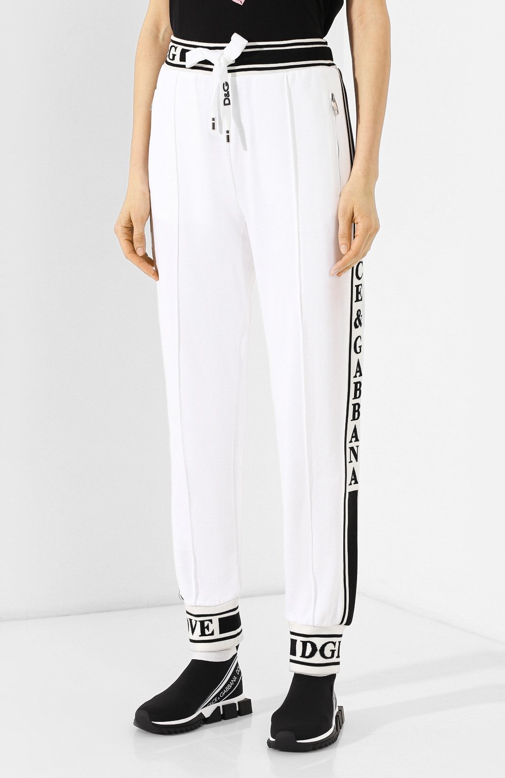 Хлопковые джоггеры DOLCE & GABBANA, арт. FTBDTT/FU7DU, фото 3