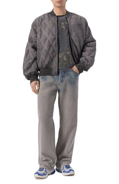 Лонгслив DIESEL темно-серого цвета по цене 25800 руб., арт. A23002/0WECN, фото 2 Лонгслив DIESEL, арт. A23002/0WECN, фото 2