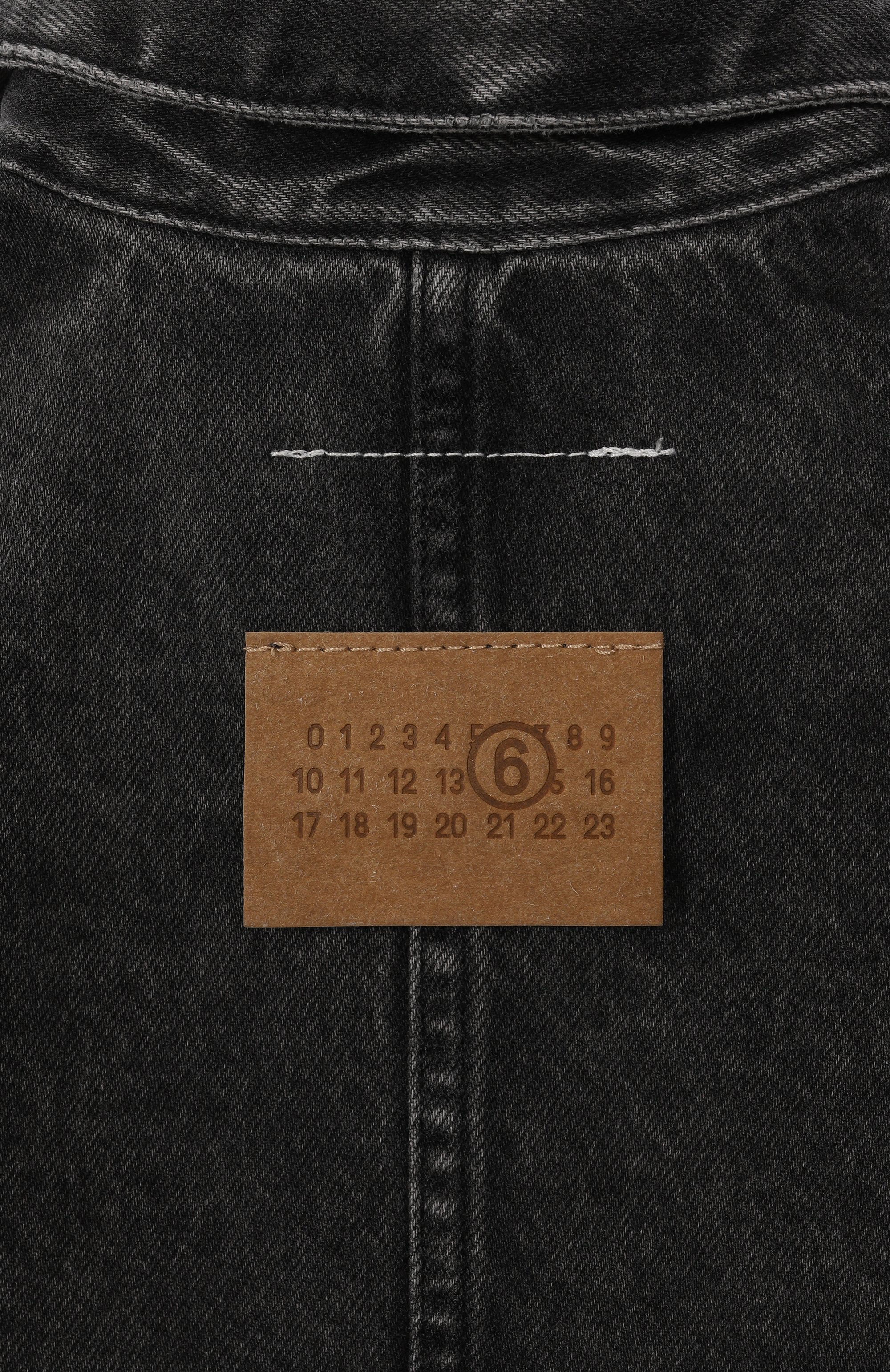 Джинсовое платье MM6 темно-серого цвета по цене 34600 руб., арт. M60521/MM06D, фото 3 Джинсовое платье MM6, арт. M60521/MM06D, фото 3