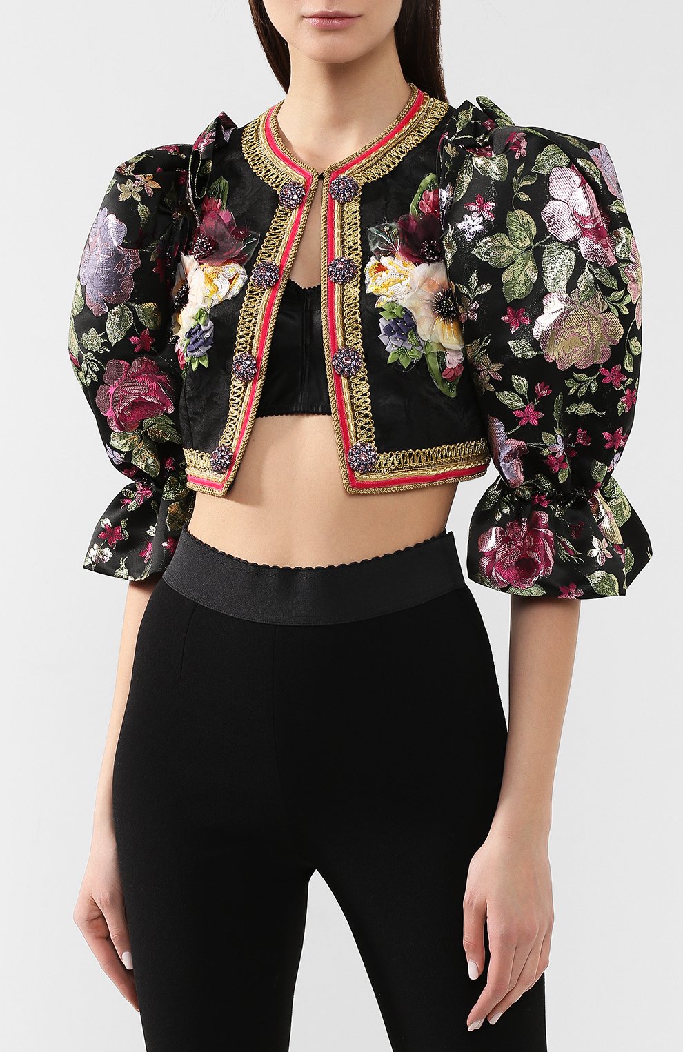 Жакет DOLCE & GABBANA черного цвета по цене 599500 руб., арт. F280MZ/FJRDJ, фото 3 Жакет DOLCE & GABBANA, арт. F280MZ/FJRDJ, фото 3