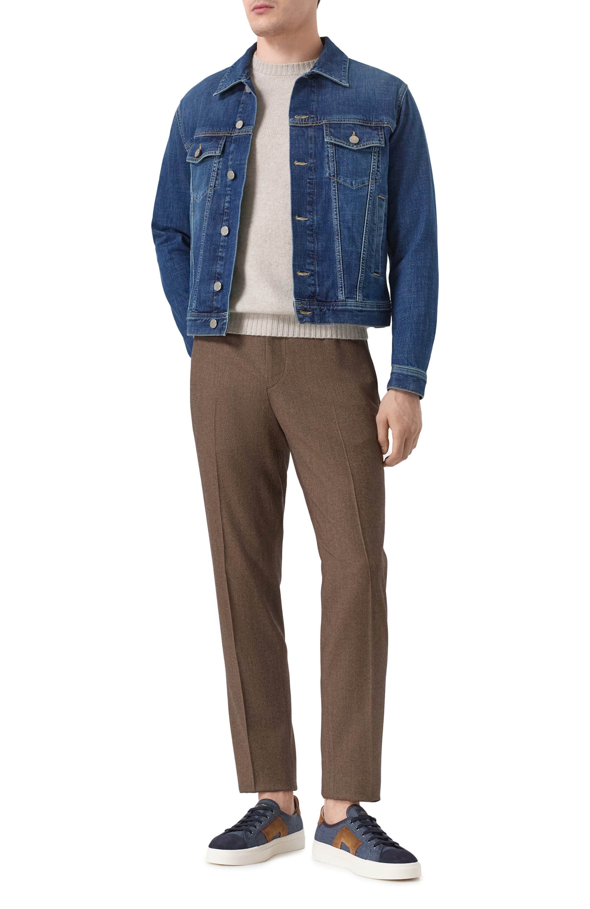 Комбинированные кеды gloria SANTONI, арт. MBGG22075PNNGNUE, фото 2