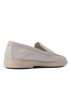 Женские кожаные лоферы SANTONI белого цвета, арт. WUYG71436TISSWKA | Фото 5 (Материал внутренний: Натуральная кожа; Материал внешний: Натуральная кожа; Каблук высота: Низкий; Подошва: Платформа)