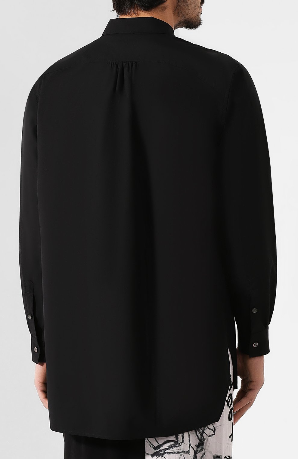 Хлопковая рубашка KAZUYUKI KUMAGAI черного цвета по цене 26550 руб., арт. KS91-035, фото 4 Хлопковая рубашка KAZUYUKI KUMAGAI, арт. KS91-035, фото 4