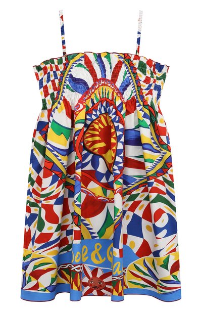 Хлопковый сарафан DOLCE & GABBANA, арт. L52DA6/G7J5F/2-6