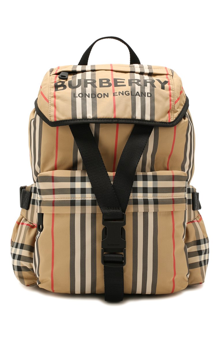 Женский рюкзак rucksack BURBERRY бежевого цвета, арт. 8014751 | Фото 1 (Материал сплава: Проставлено, Проверено; Статус проверки: Проверено, Проверена категория; Материал: Текстиль; Драгоценные камни: Проставлено; Стили: Кэжуэл; Размер: large)