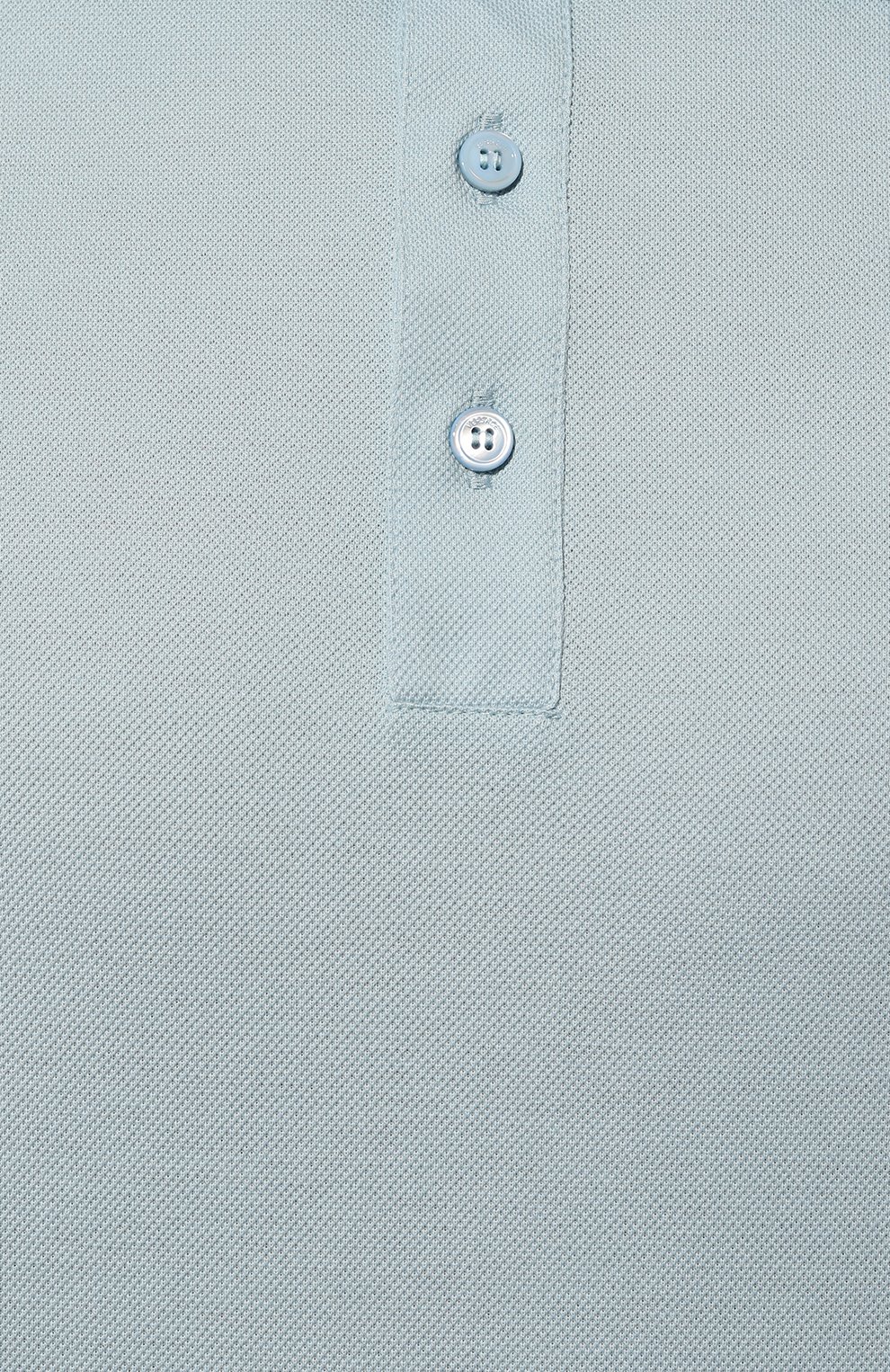 Хлопковое поло VERSACE бирюзового цвета по цене 69500 руб., арт. 1013906/1A09798, фото 5 Хлопковое поло VERSACE, арт. 1013906/1A09798, фото 5