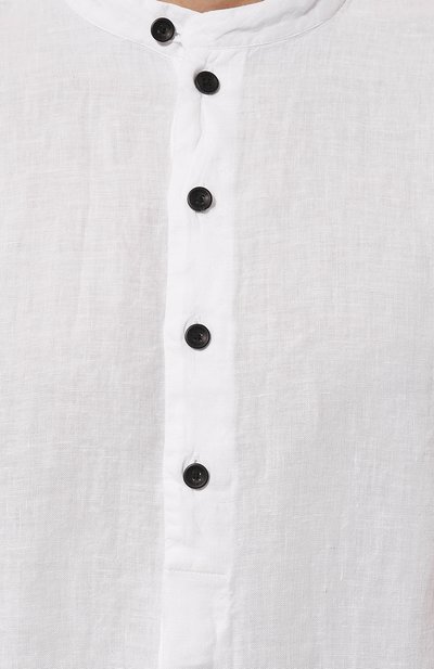 Льняная рубашка HANNES ROETHER белого цвета по цене 23900 руб., арт. TU29BS.608, фото 5 Льняная рубашка HANNES ROETHER, арт. TU29BS.608, фото 5