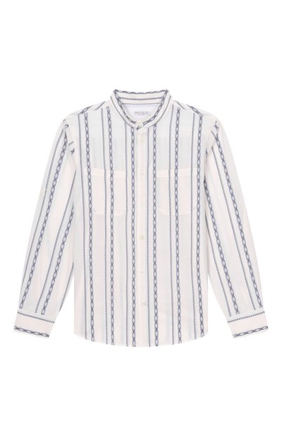 Хлопковая рубашка BRUNELLO CUCINELLI, арт. BA687C330A
